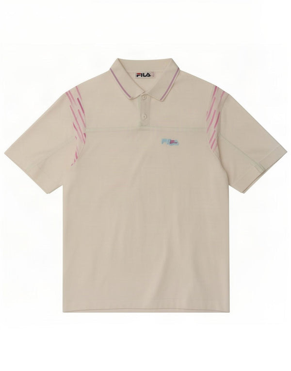 Fila Mens Polo Shirt IT 50 Medium White