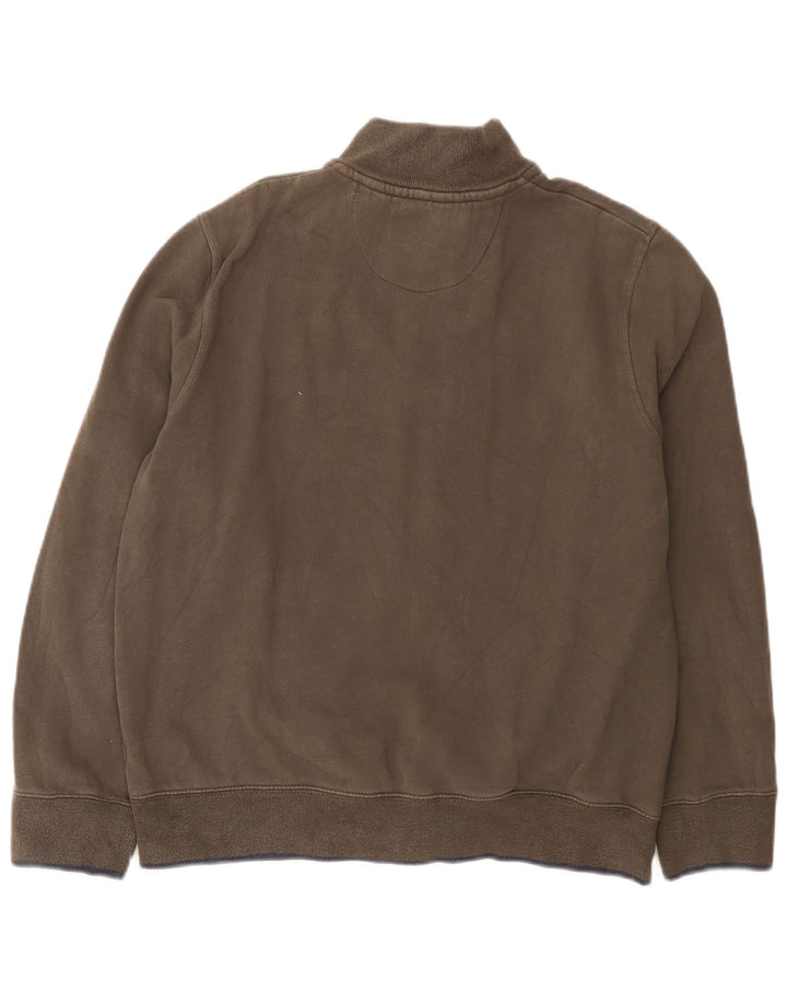 Marlboro Classics Mens Tracksuit Top Jacket Large Brown Cotton Classic