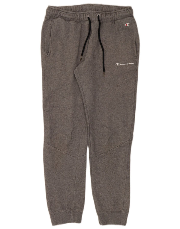 Champion Mens Tracksuit Trousers Joggers Medium  Grey Cotton
