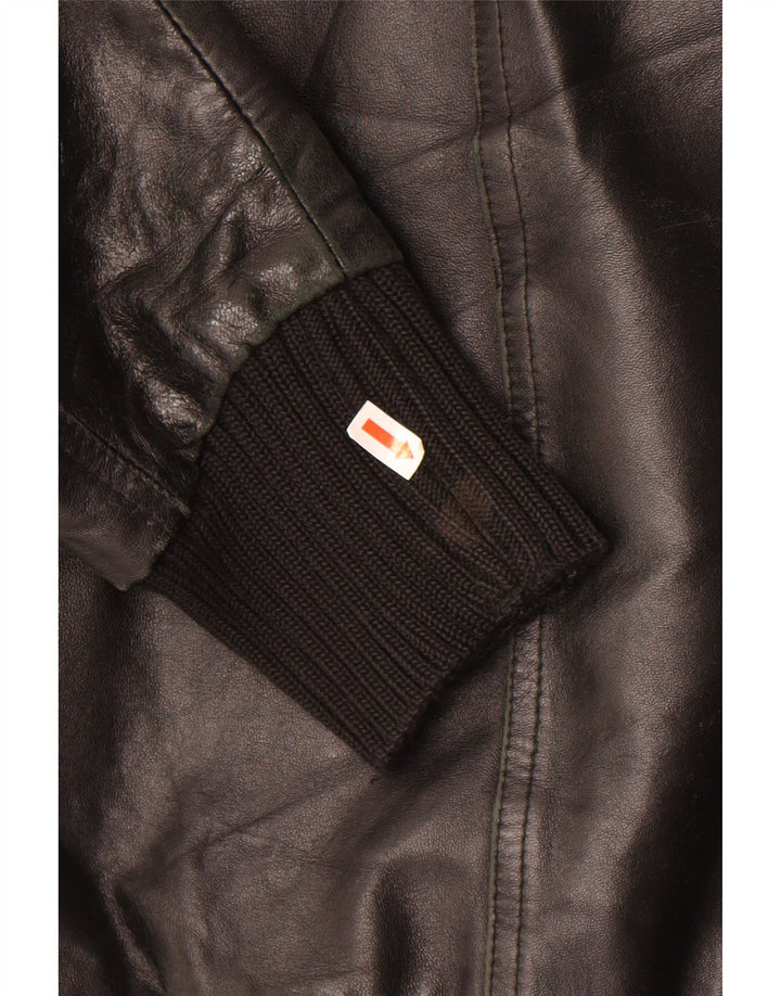 XAGON Womens Leather Jacket UK 14 Medium Black Leather