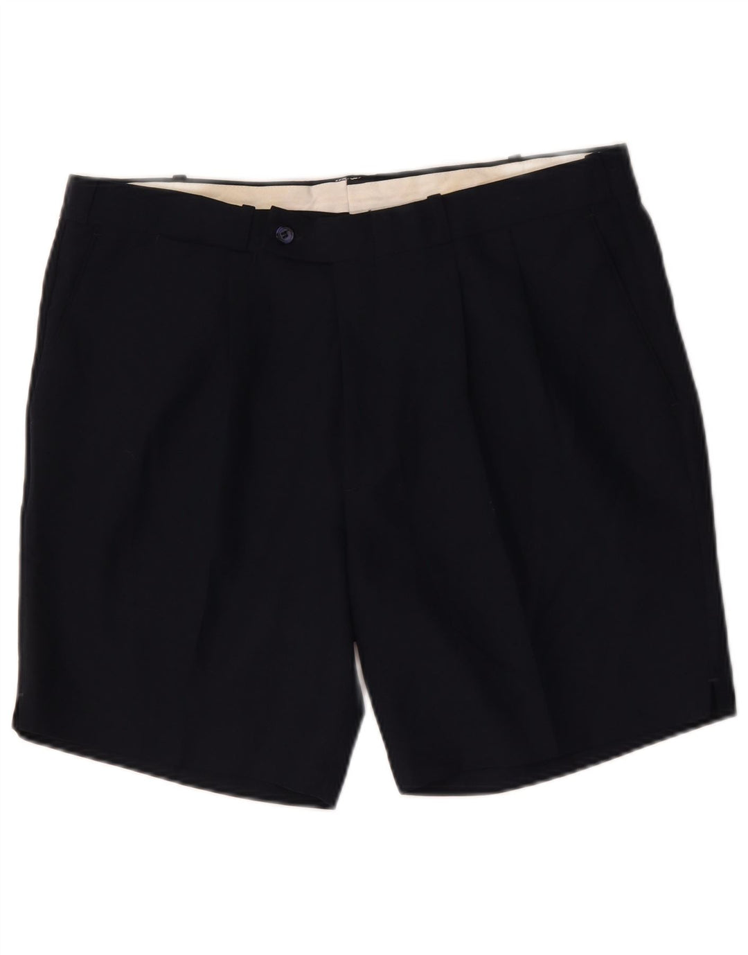 Farah Mens Chino Shorts W38 XL Navy Blue Polyester
