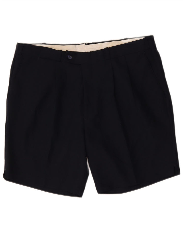 Farah Mens Chino Shorts W38 XL Navy Blue Polyester