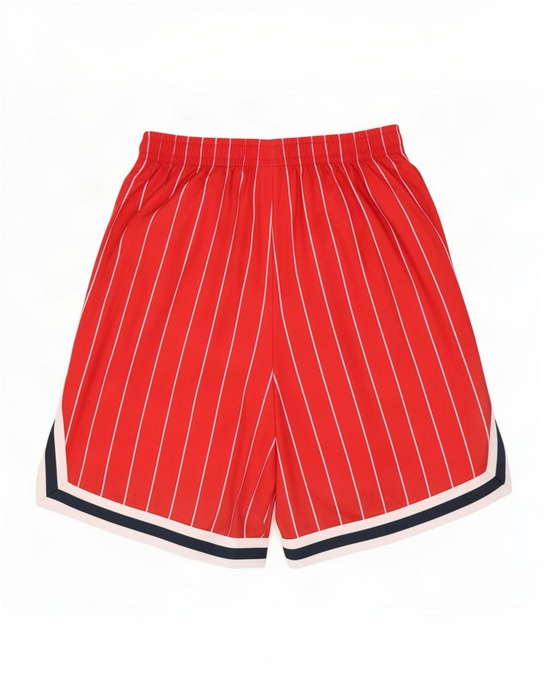 Karl Kani Mens Sport Shorts Small Red Striped Polyester
