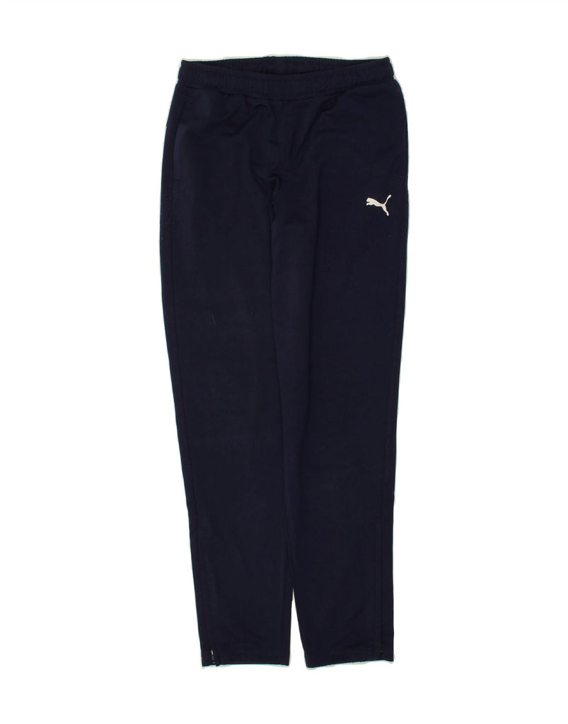 PUMA Boys Tracksuit Trousers 11-12 Years Navy Blue Polyester | Vintage Puma | Thrift | Second-Hand Puma | Used Clothing | Messina Hembry 