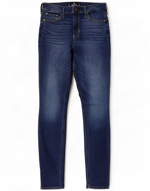 Hollister Womens High Rise Super Skinny Jeans US 7 Medium W28 L29 Navy Blue