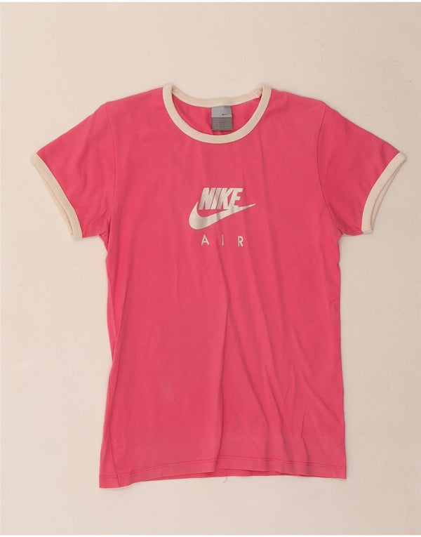 NIKE Girls Air Graphic T-Shirt Top 15-16 Years XL Pink Cotton