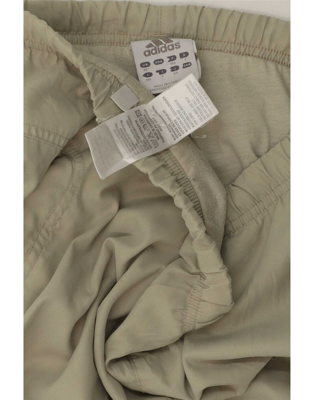 Adidas Mens Tracksuit Trousers Large Khaki Polyester
