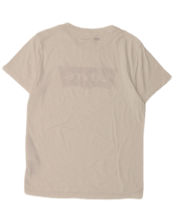 Levi's Mens Standard Fit Graphic T-Shirt Top Small White Cotton