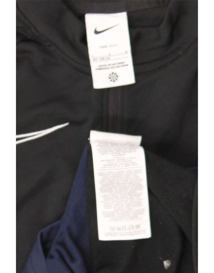 Nike Boys Dri Fit Pullover Tracksuit Top 12-13 Years Large Black