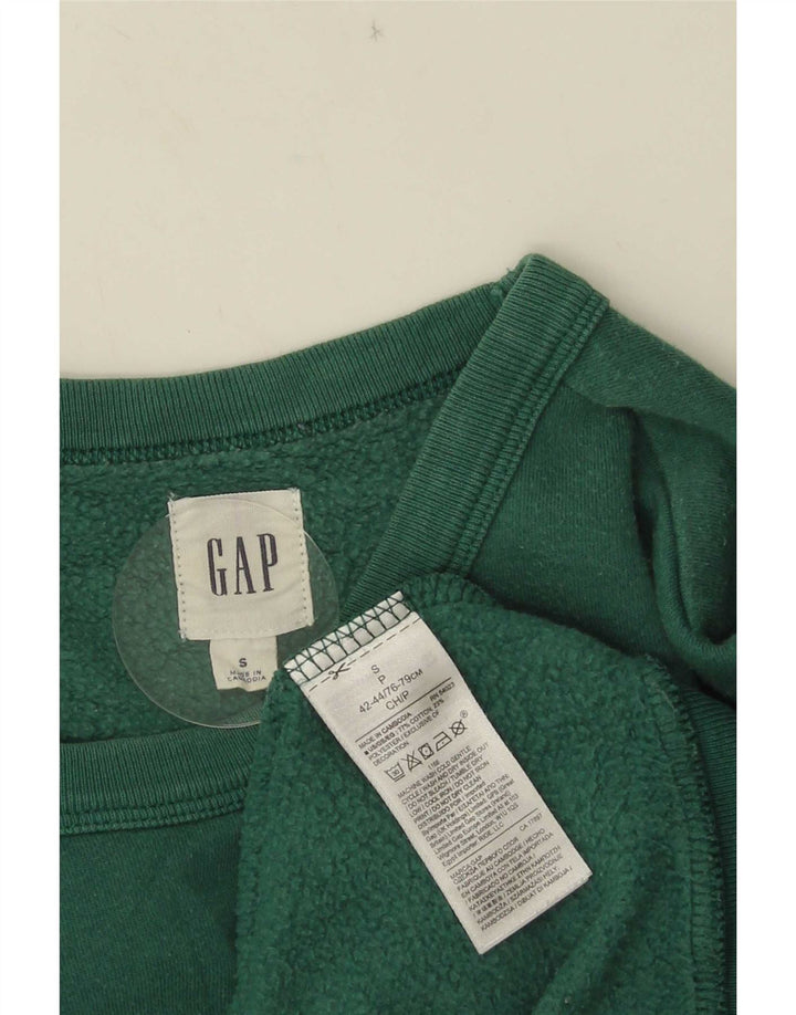 Gap Mens Graphic Sweatshirt Jumper Small Green Cotton