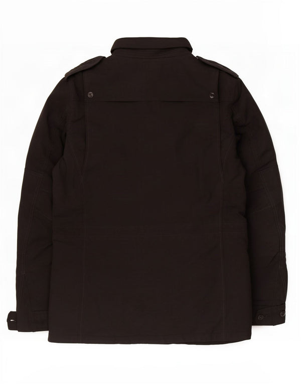 Woolrich Mens Military Jacket UK 36 Small Black Nylon