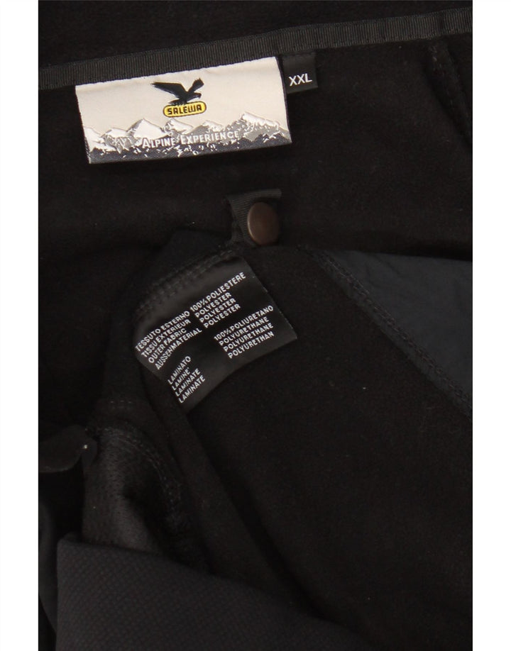 SALEWA Mens Tracksuit Top Jacket 2XL Black Polyester