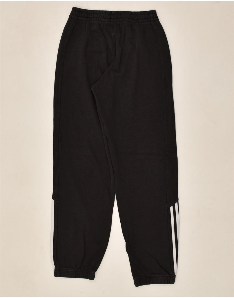 ADIDAS Mens Tracksuit Trousers Joggers Small Black Cotton | Vintage Adidas | Thrift | Second-Hand Adidas | Used Clothing | Messina Hembry 