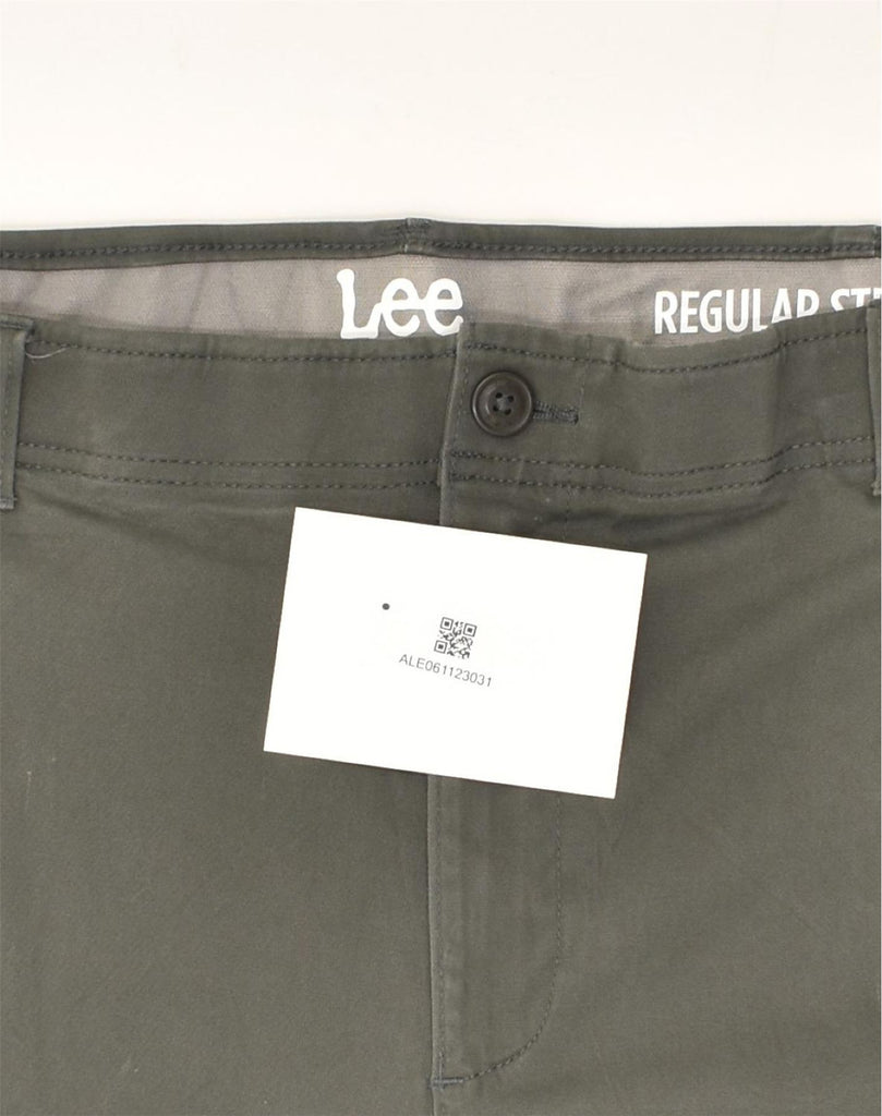 LEE Mens Straight Chino Trousers W40 L30  Khaki Cotton | Vintage Lee | Thrift | Second-Hand Lee | Used Clothing | Messina Hembry 