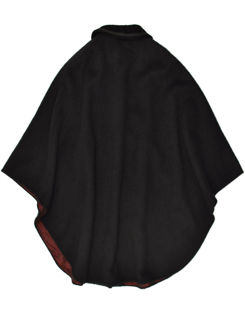 VINTAGE Womens Tiroler Poncho Coat EU 42 Large Black | Vintage Vintage | Thrift | Second-Hand Vintage | Used Clothing | Messina Hembry 