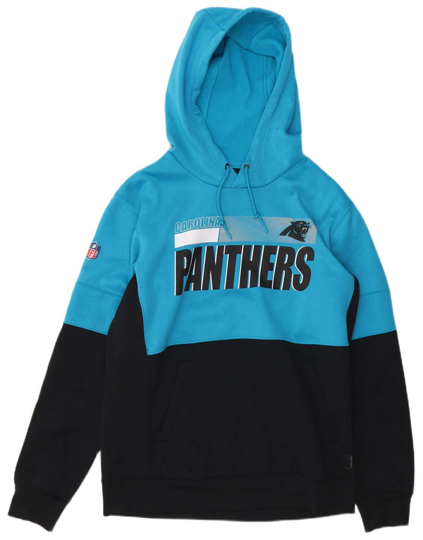 NFL TEAM APPAREL Mens Carolina Panthers Hoodie Jumper Medium Blue
