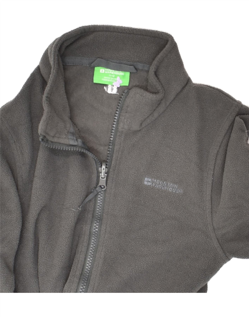 MOUNTAIN WAREHOUSE Boys Fleece Jacket 11-12 Years Grey Polyester | Vintage Mountain Warehouse | Thrift | Second-Hand Mountain Warehouse | Used Clothing | Messina Hembry 