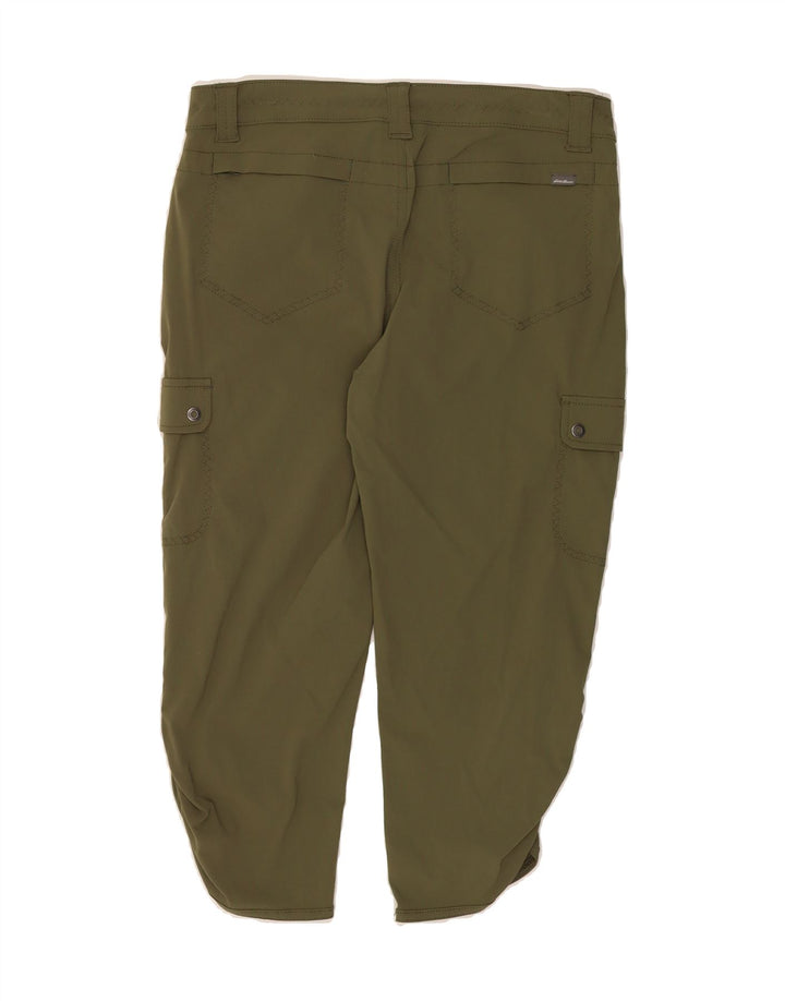 EDDIE BAUER Womens Capri Cargo Trousers US 4 Small W30 L20 Green Nylon Vintage Eddie Bauer and Second-Hand Eddie Bauer from Messina Hembry 