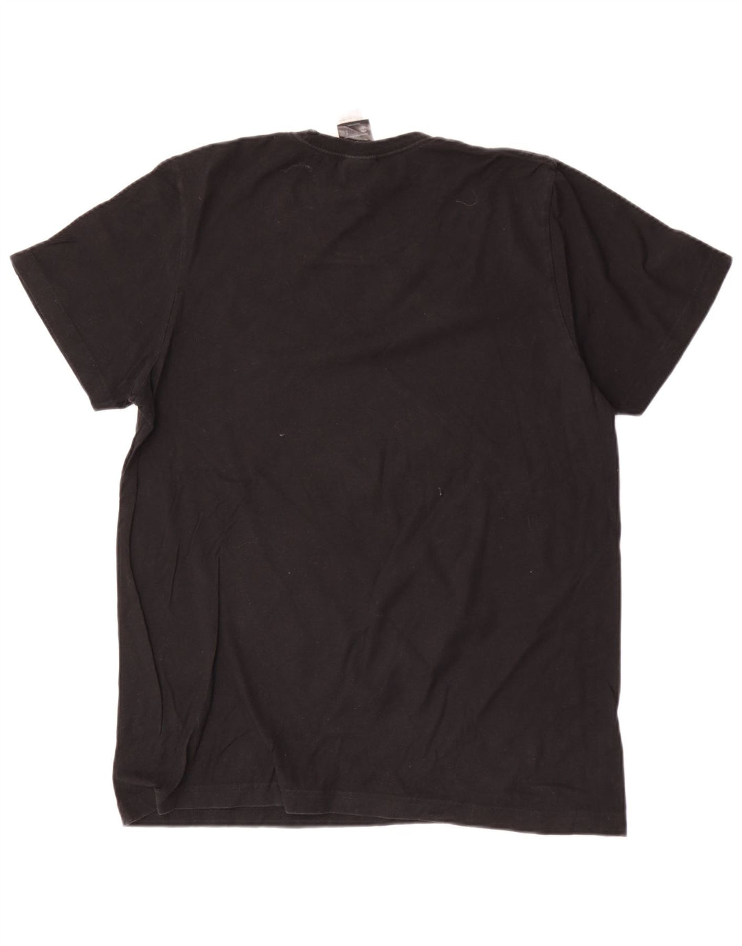 Adidas Mens Graphic T-Shirt Top Medium Black Cotton