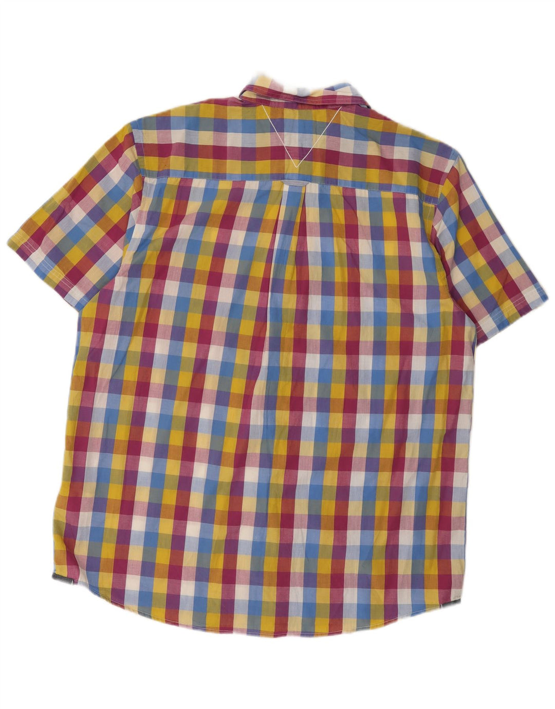 White Stuff Mens Short Sleeve Classic Fit Shirt XL Multicoloured Gingham