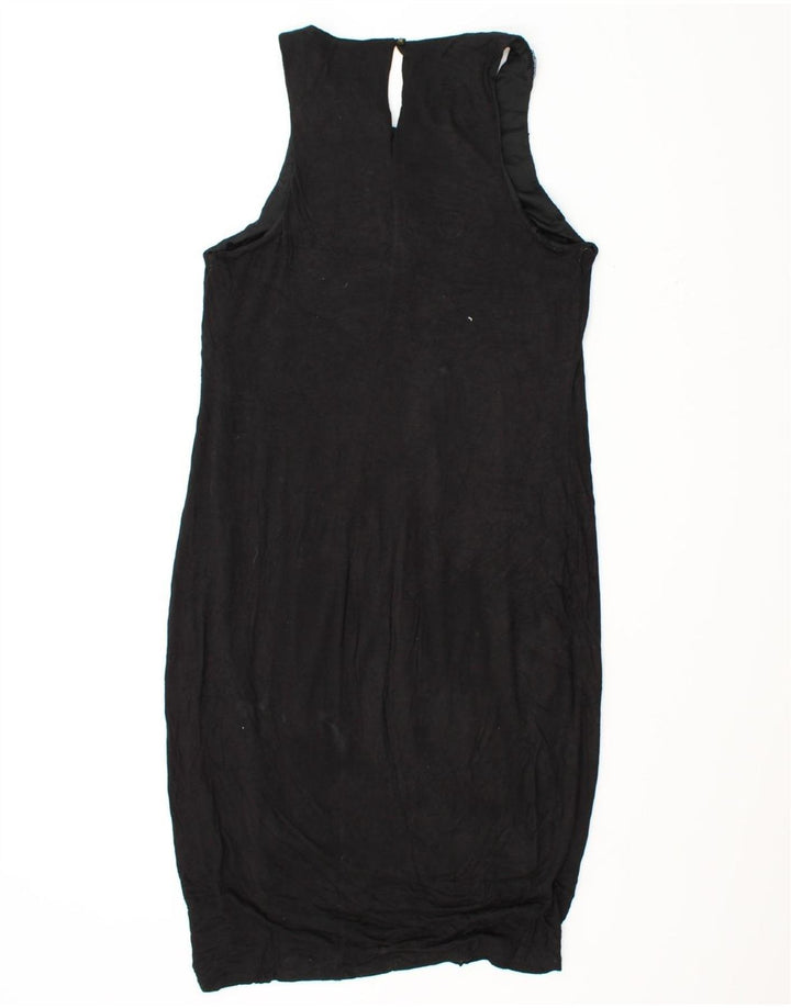MOSSIMO Womens Sleeveless Bodycon Dress UK 14 Large Black Rayon Vintage Mossimo and Second-Hand Mossimo from Messina Hembry 