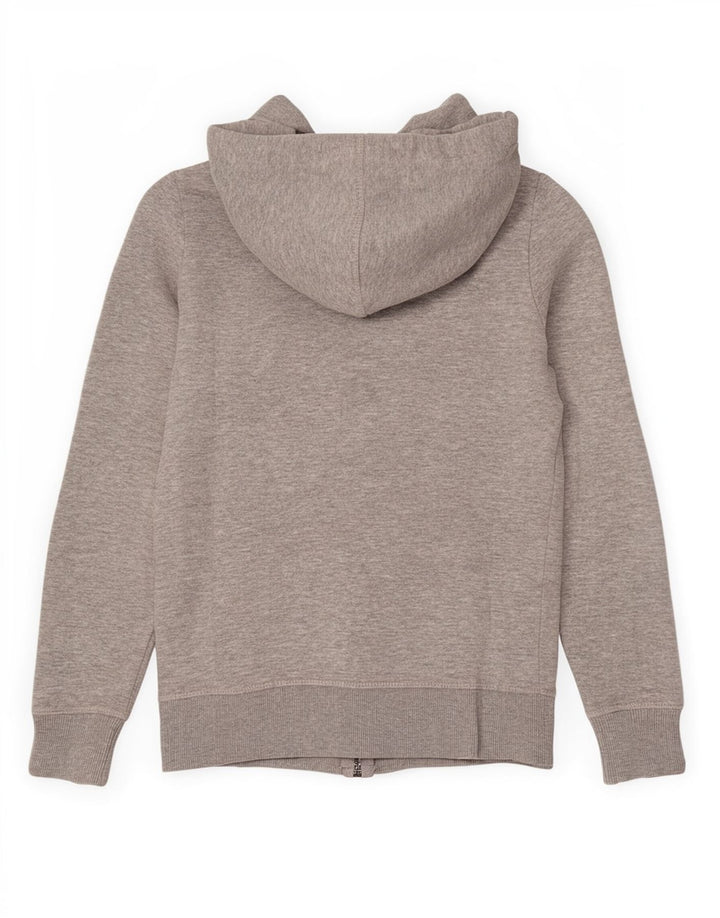 Diesel Womens Zip Hoodie Sweater UK 4 XS Grey Polyester