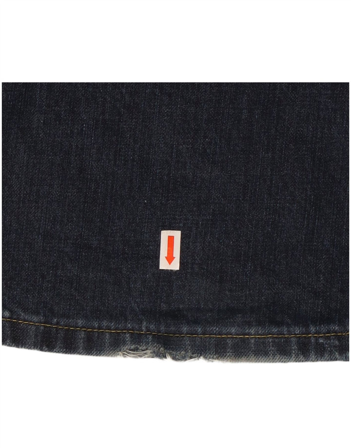 Lee Womens Denver Bootcut Jeans W29 L32 Navy Blue Cotton