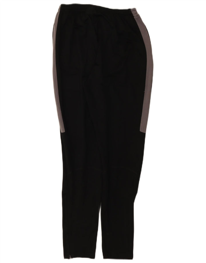 Nike Mens Dri Fit Tracksuit Trousers Small  Black Colourblock Polyester