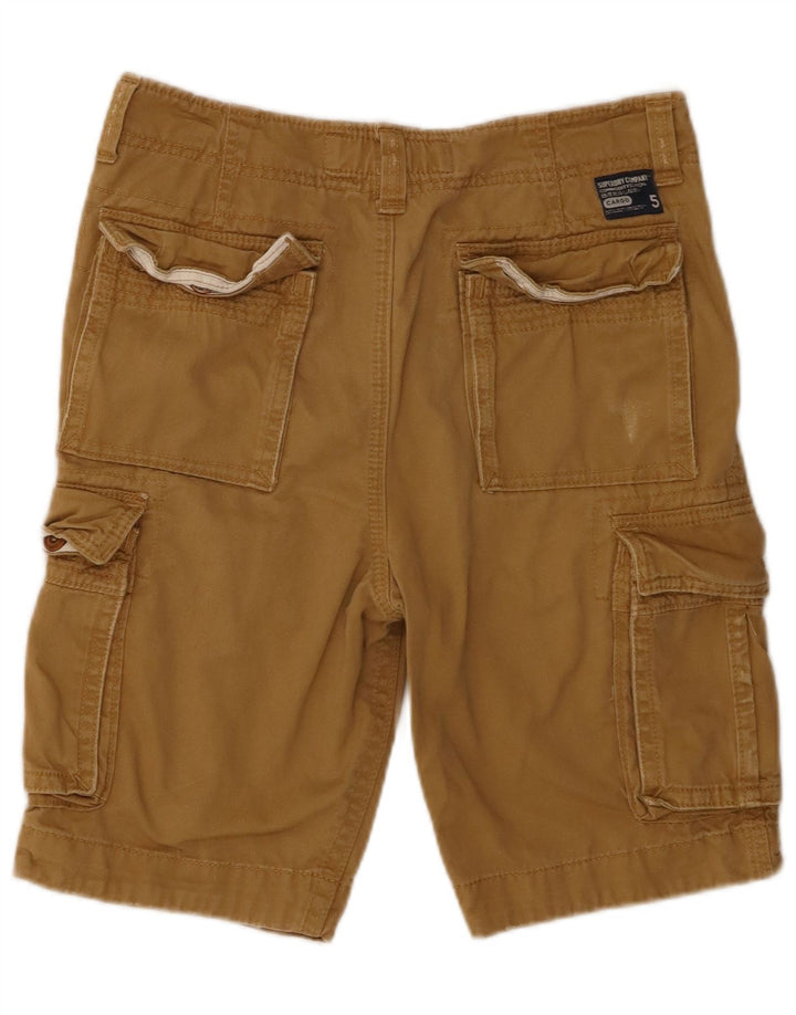 Superdry Mens Cargo Shorts Small W29  Beige Cotton
