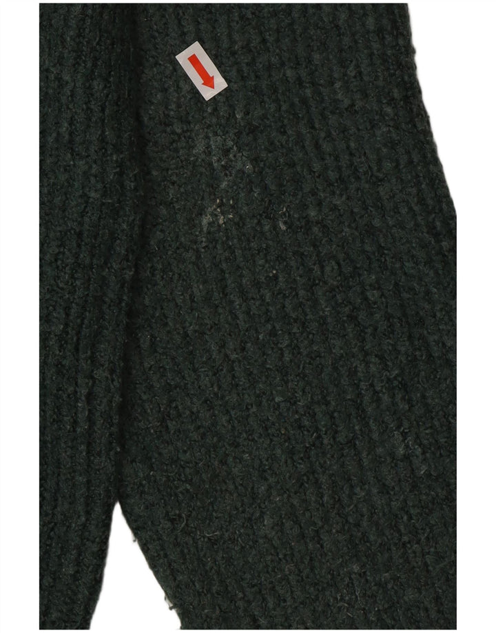 Marks & Spencer Mens Crew Neck Jumper Sweater Large Green Acrylic