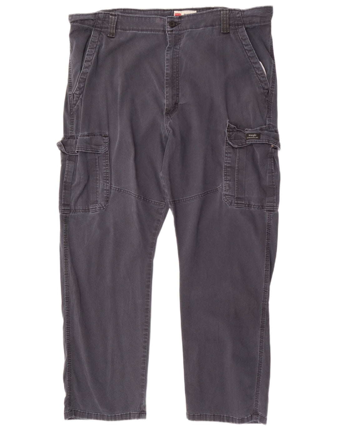 Wrangler Mens Relaxed Fit Cargo Trousers W42 L30 Grey Cotton