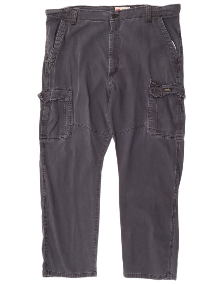 Wrangler Mens Relaxed Fit Cargo Trousers W42 L30 Grey Cotton