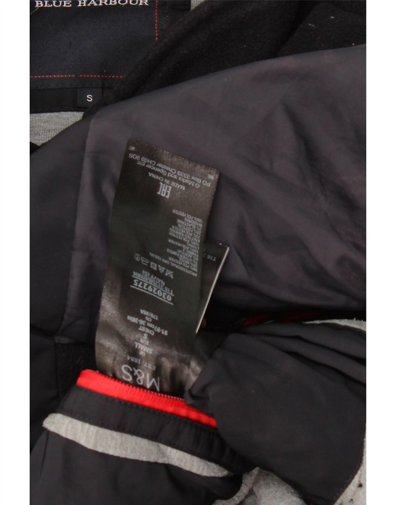 MARKS & SPENCER Mens Blue Harbour Windbreaker Jacket UK 36 Small Navy Blue Vintage Marks & Spencer and Second-Hand Marks & Spencer from Messina Hembry 