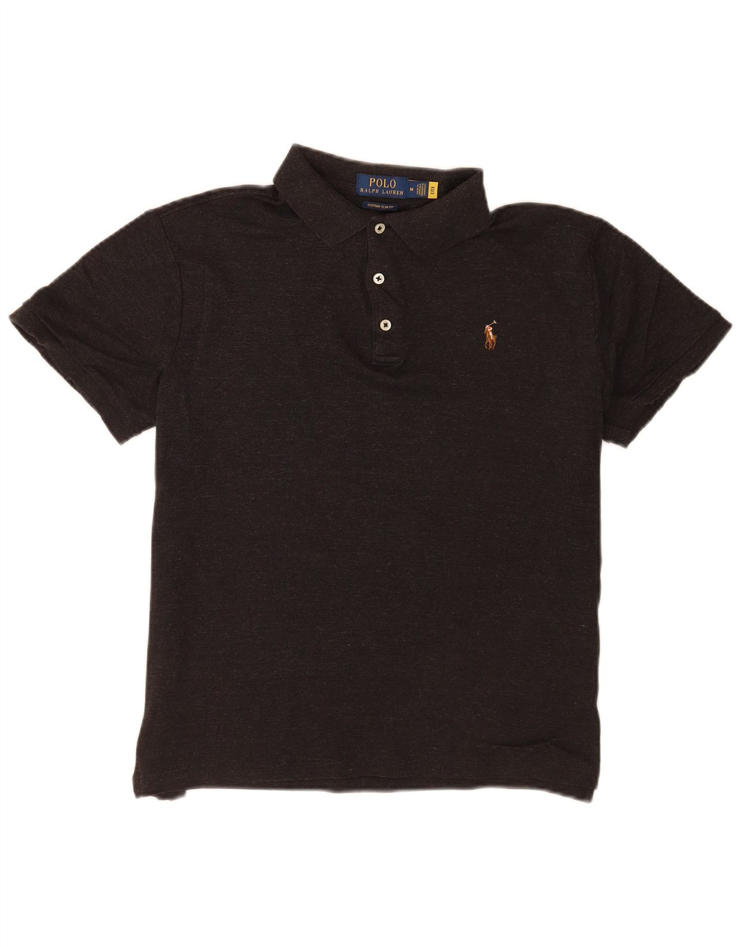 Polo Ralph Lauren Mens Custom Slim Fit Shirt Medium Grey Cotton