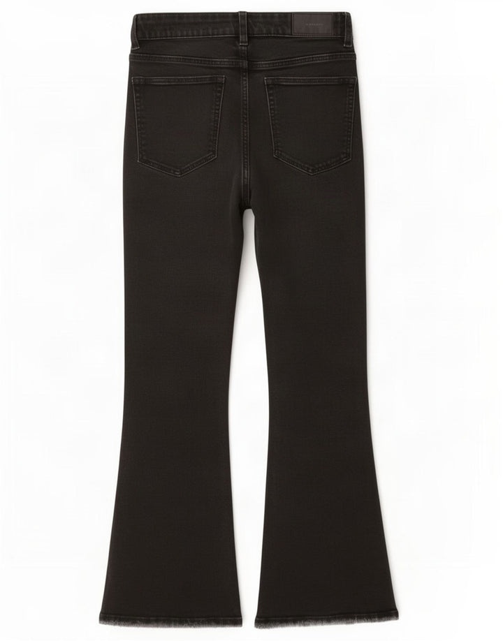 Zara Womens Flared Jeans EU 36 XS W26 L26 Black