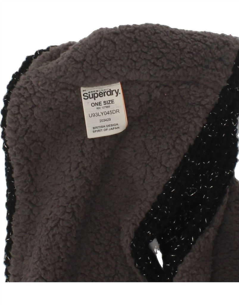 SUPERDRY Womens Cowl Scarf One Size Black Flecked Acrylic | Vintage Superdry | Thrift | Second-Hand Superdry | Used Clothing | Messina Hembry 