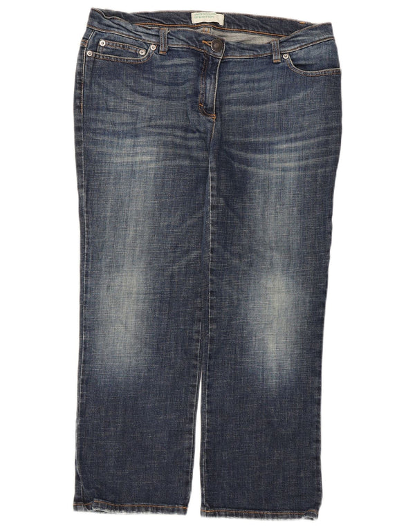 Benetton Womens Cropped Jeans W34 L25 Blue
