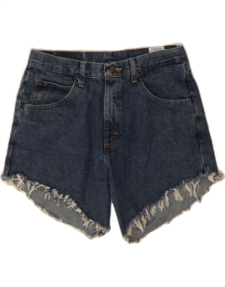 WRANGLER Womens Denim Shorts W32 Large Blue Cotton Vintage Wrangler and Second-Hand Wrangler from Messina Hembry 