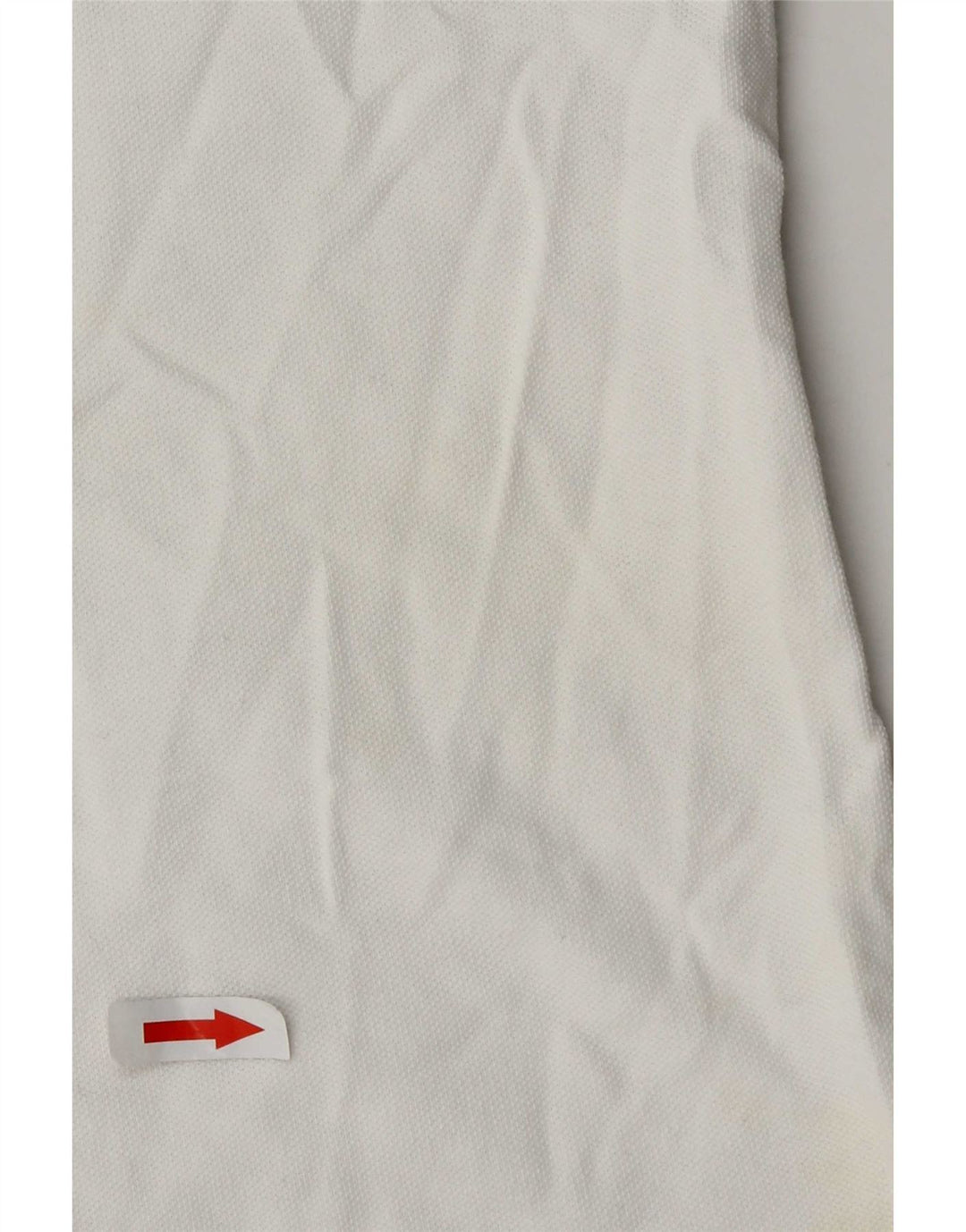 Diadora Mens Polo Shirt Medium White Striped Cotton