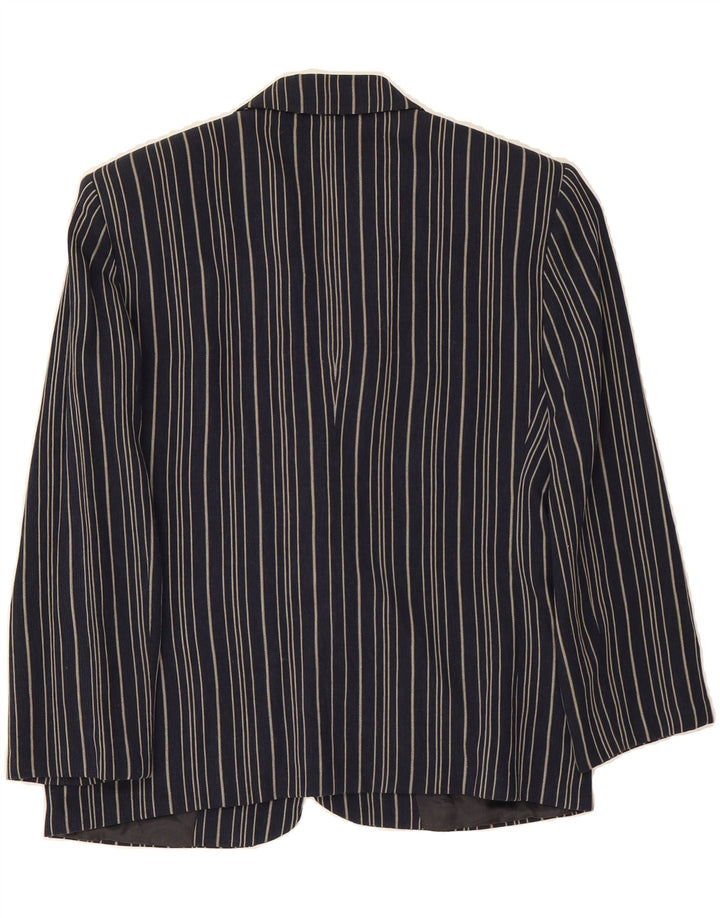 EMPORIO ARMANI Womens 3/4 Sleeve Blazer Jacket IT 42 Medium Black Vintage Emporio Armani and Second-Hand Emporio Armani from Messina Hembry 