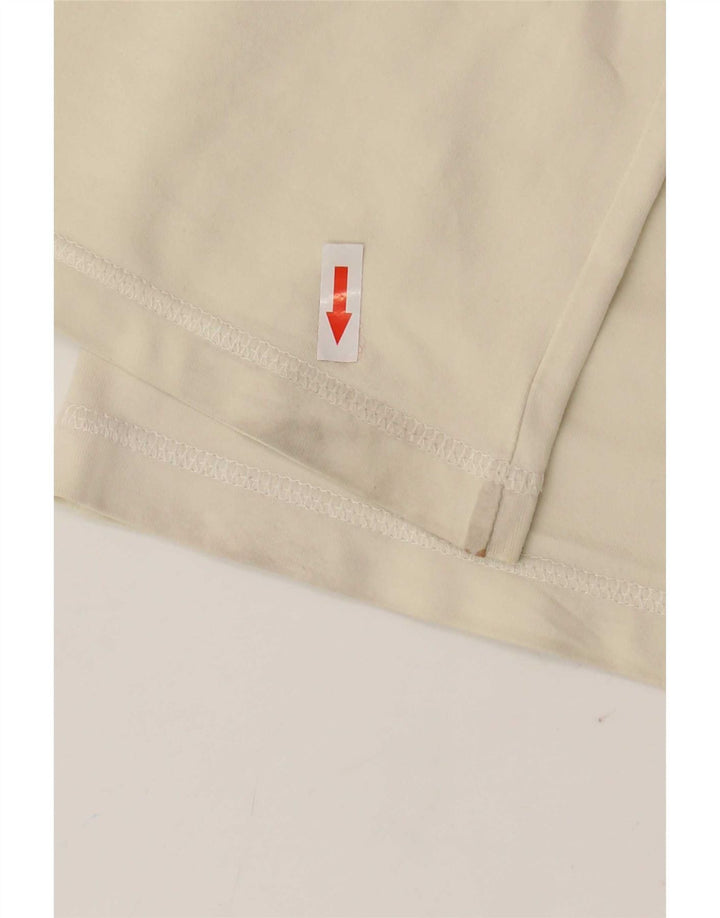 Nike Womens Tracksuit Trousers UK 10/12 Medium Beige Cotton
