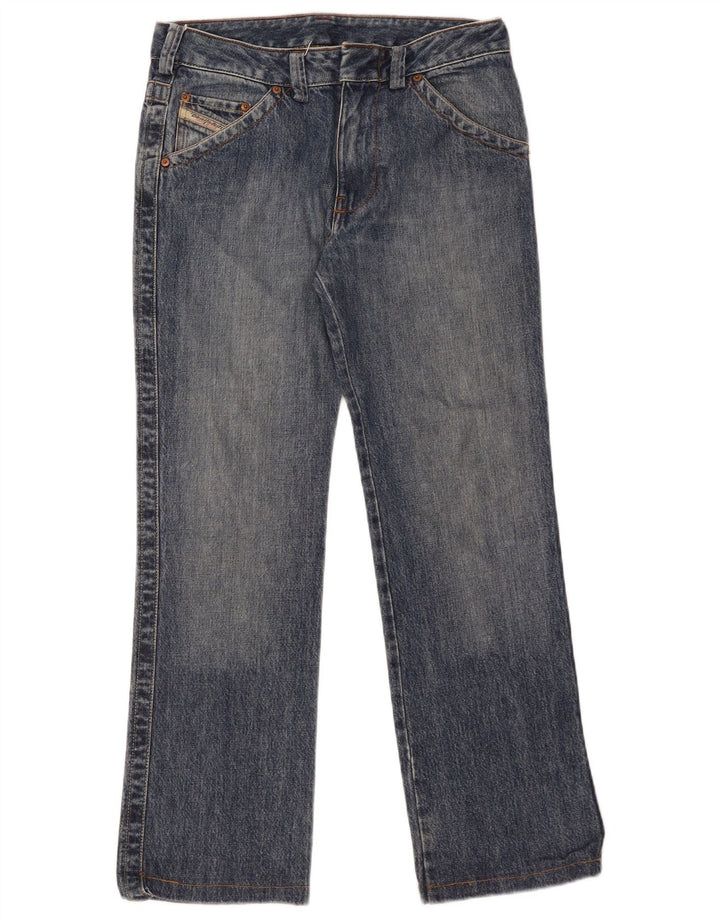 DIESEL Womens Straight Jeans W29 L30 Blue Cotton