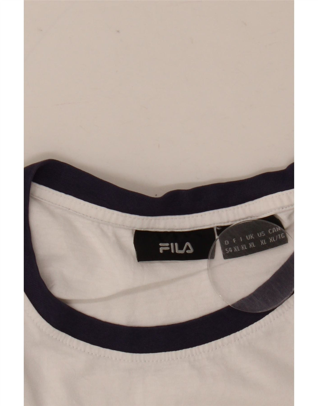 Fila Mens Graphic T-Shirt Top XL White