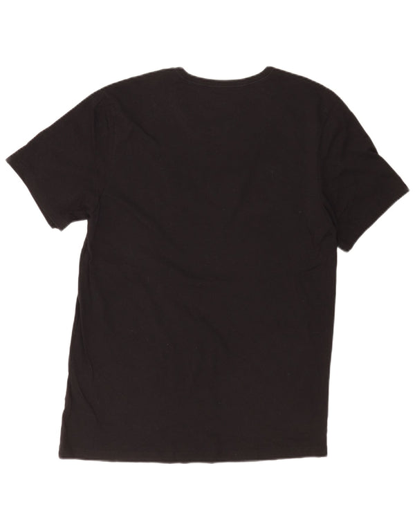 Hugo Boss Mens T-Shirt Top Large Black Cotton
