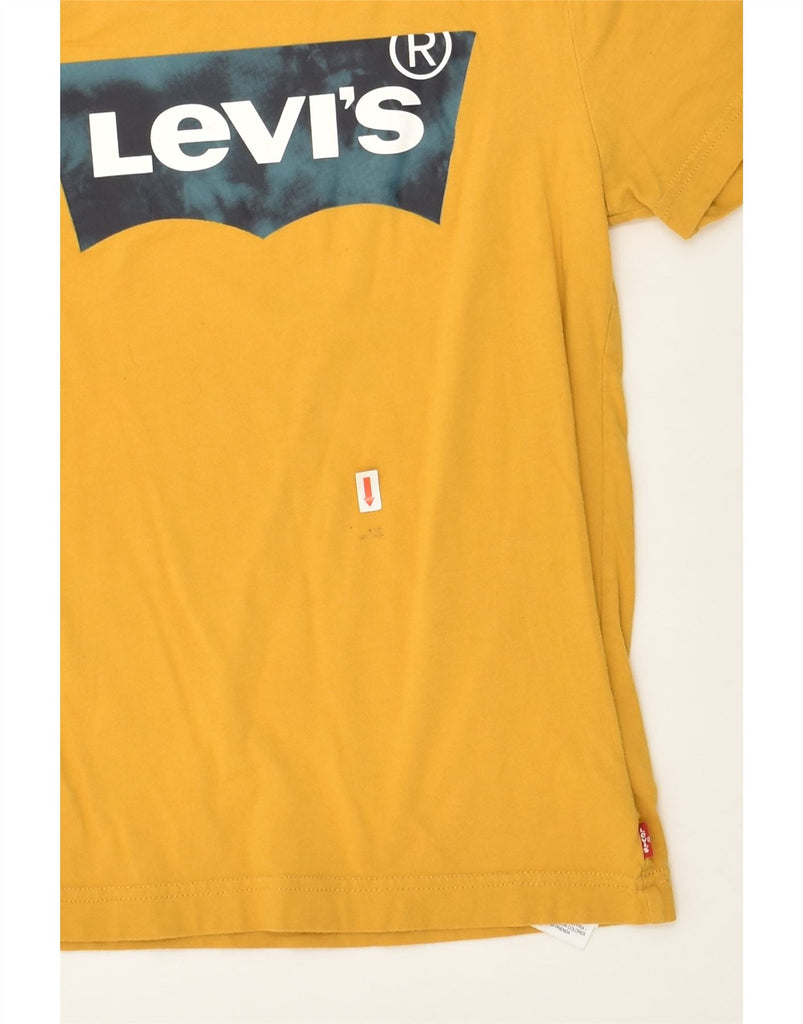 LEVI'S Boys Graphic T-Shirt Top 9-10 Years Yellow Cotton | Vintage Levi's | Thrift | Second-Hand Levi's | Used Clothing | Messina Hembry 