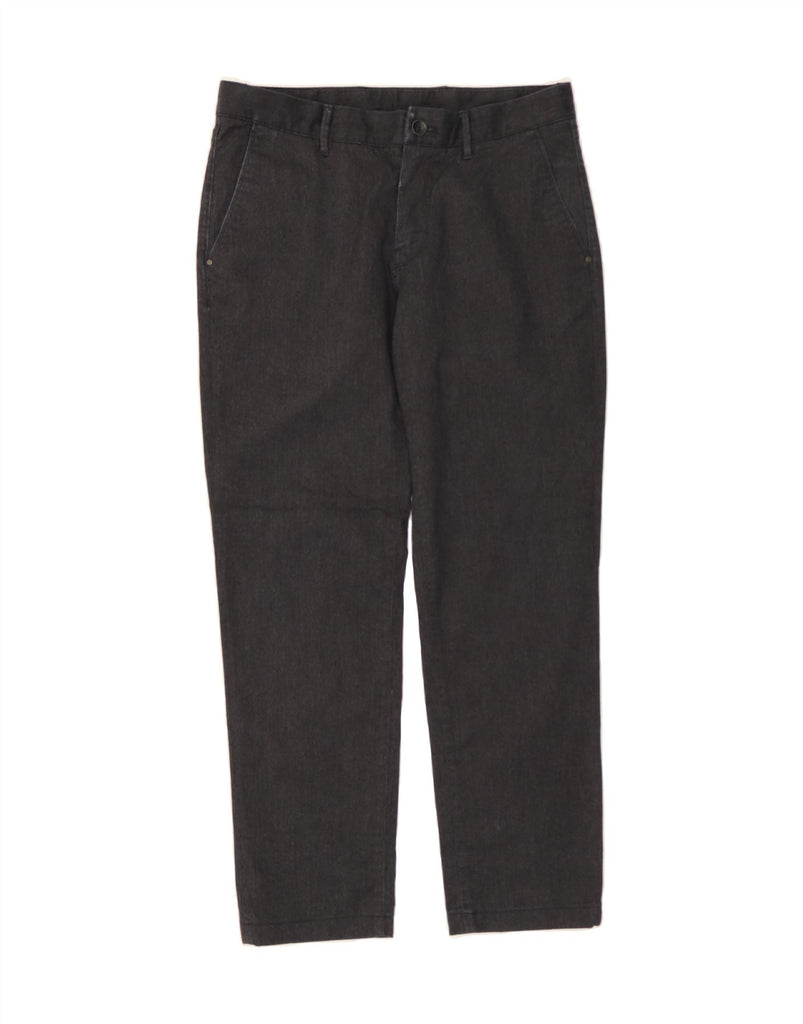 MASSIMO DUTTI Mens Slim Chino Trousers EU 38 Small W30 L27 Grey Polyester Vintage Massimo Dutti and Second-Hand Massimo Dutti from Messina Hembry 