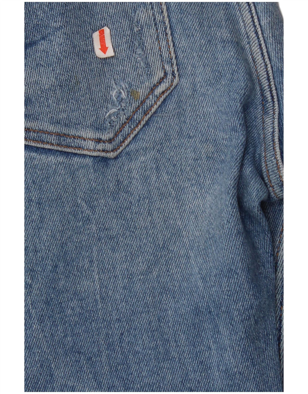 ZARA Womens Crop Distressed Skinny Jeans EU 40 Medium W30 L26 Blue Cotton