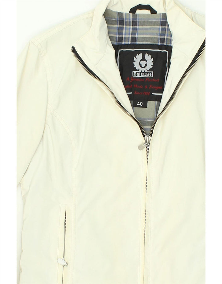 BELSTAFF Womens Bomber Jacket IT 40 Small Off White Nylon Vintage Belstaff and Second-Hand Belstaff from Messina Hembry 