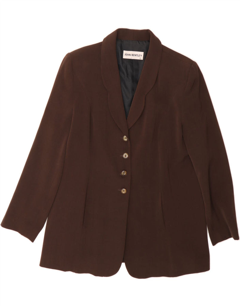 JOHN BENTLEY Womens 4 Button 2 Piece Skirt Set UK 16 Large W34  Brown Vintage John Bentley and Second-Hand John Bentley from Messina Hembry 