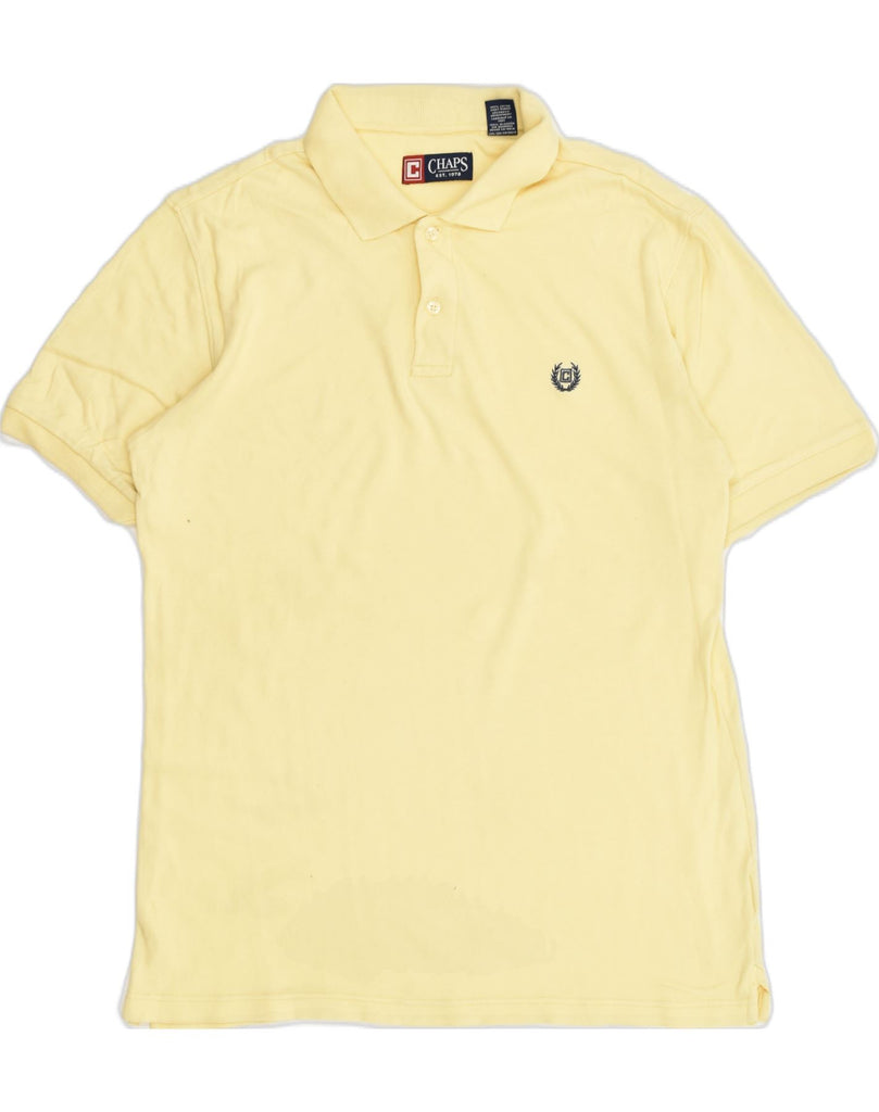 CHAPS Mens Polo Shirt Small Yellow Cotton | Vintage Chaps | Thrift | Second-Hand Chaps | Used Clothing | Messina Hembry 